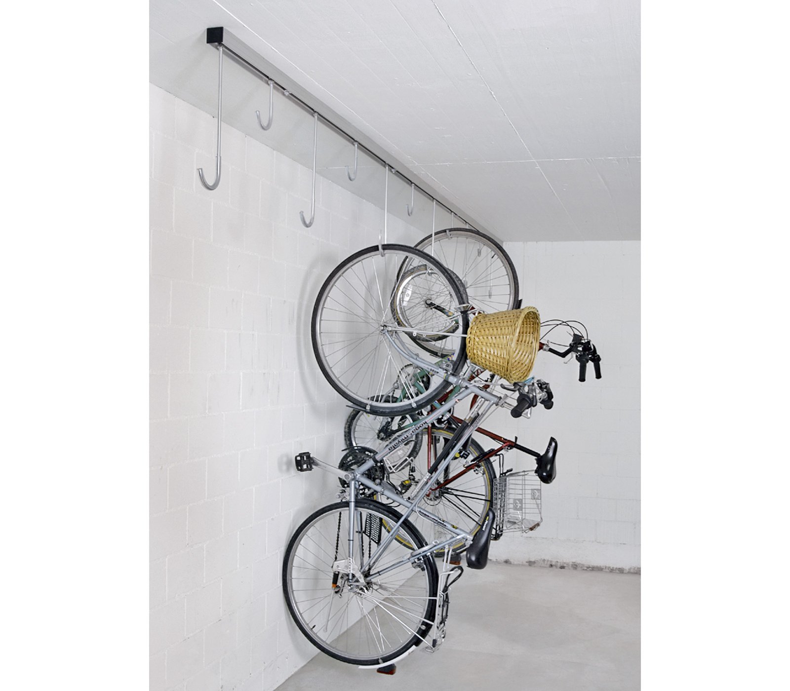Crochet vélo 18-19 avec fixation murale/au plafond