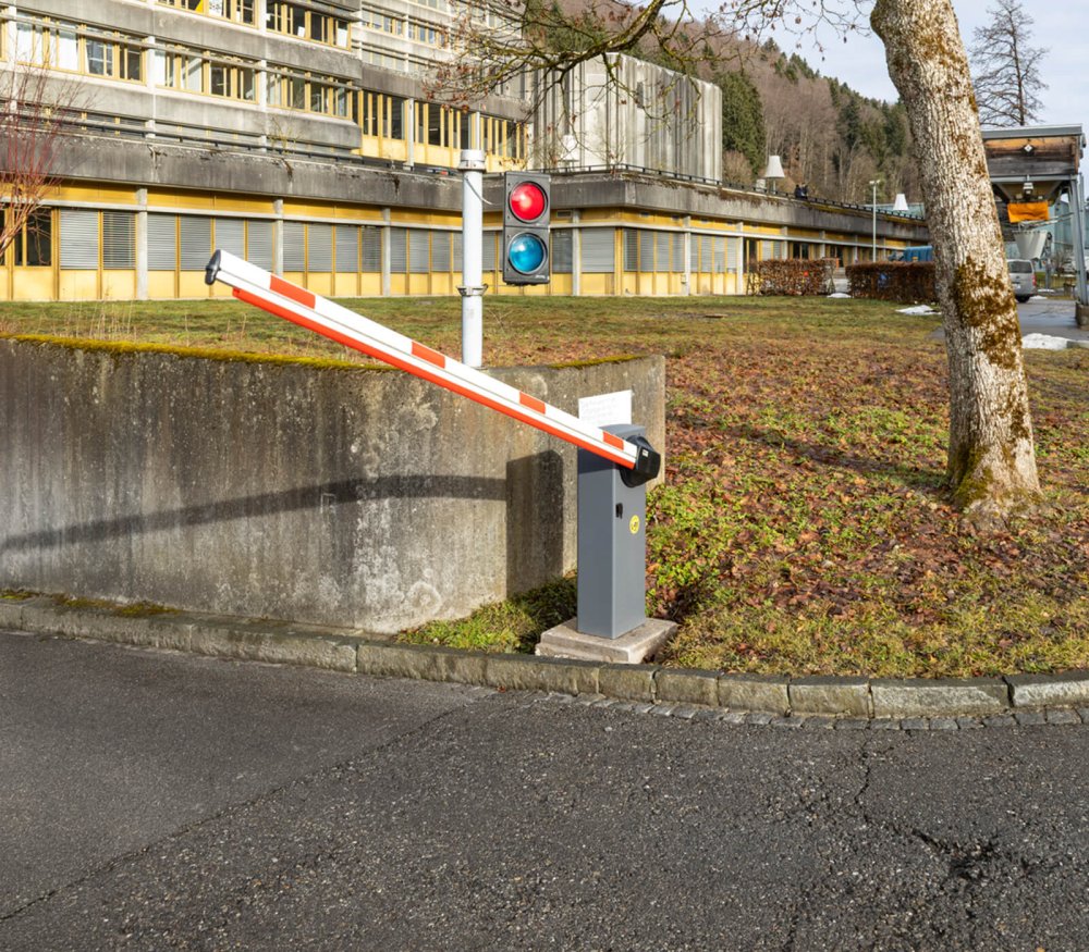 Schranke, Absperrung GBS St. Gallen