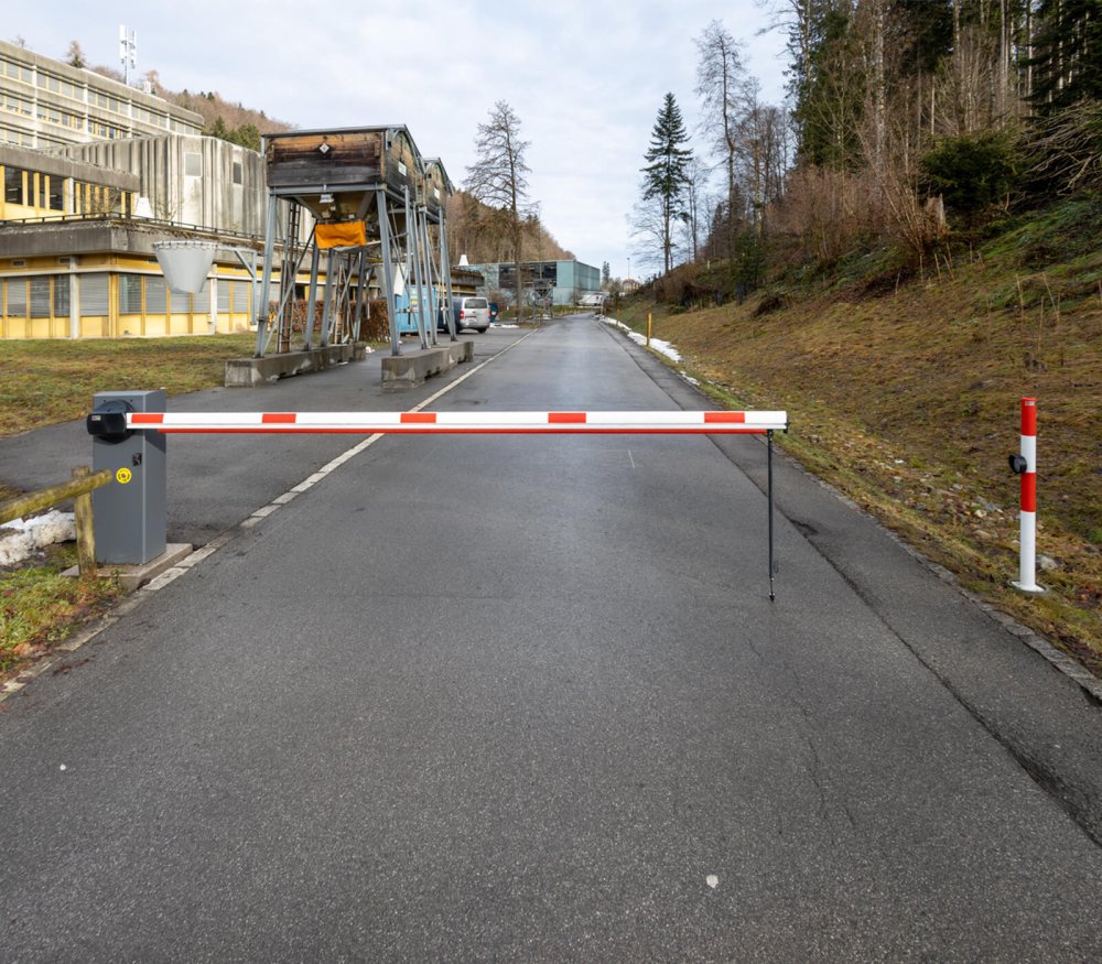 Schranke, Absperrung GBS St. Gallen